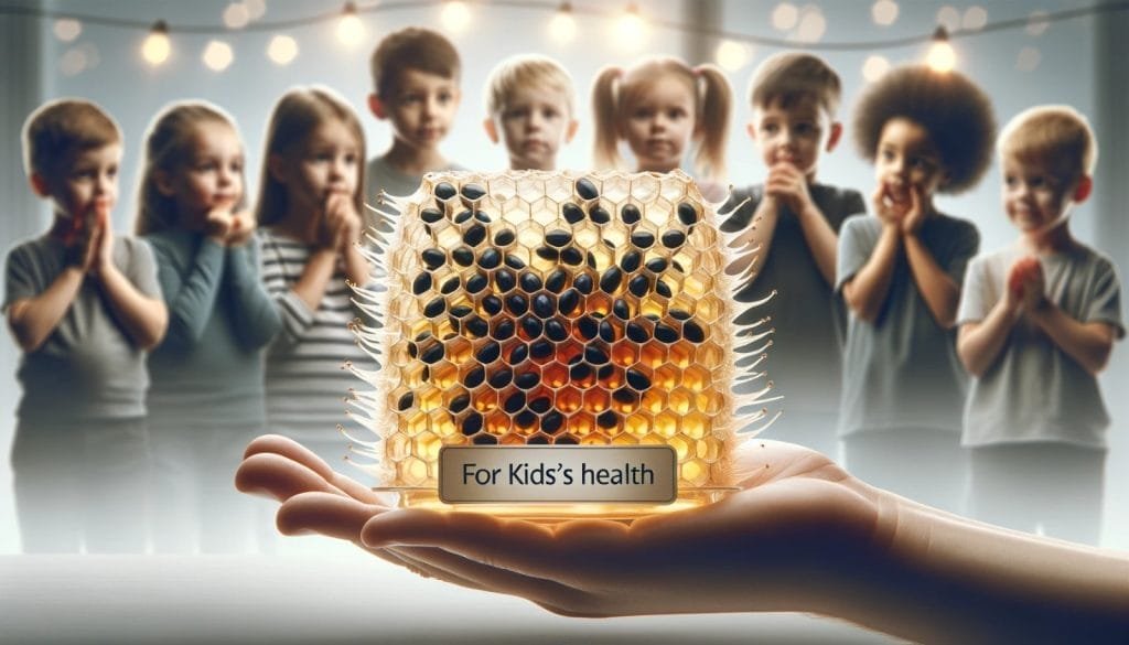 عسل حبة البركة لصحة طفلك