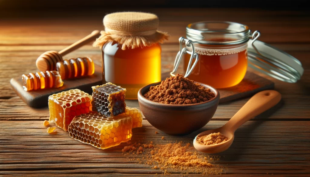 استخدام العكبر مع العسل لتأثير علاجي فعال