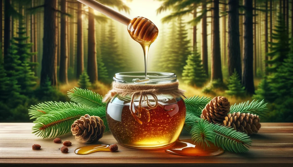 العسل و صمغ الصنوبر دواء للصدر الربو